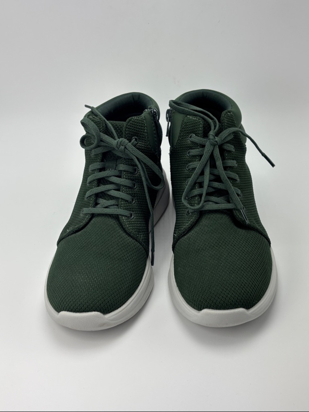 Cloudsteppers by‎ Clarks Ezera Green Washable High Top Knit Sneakers - size 9.5